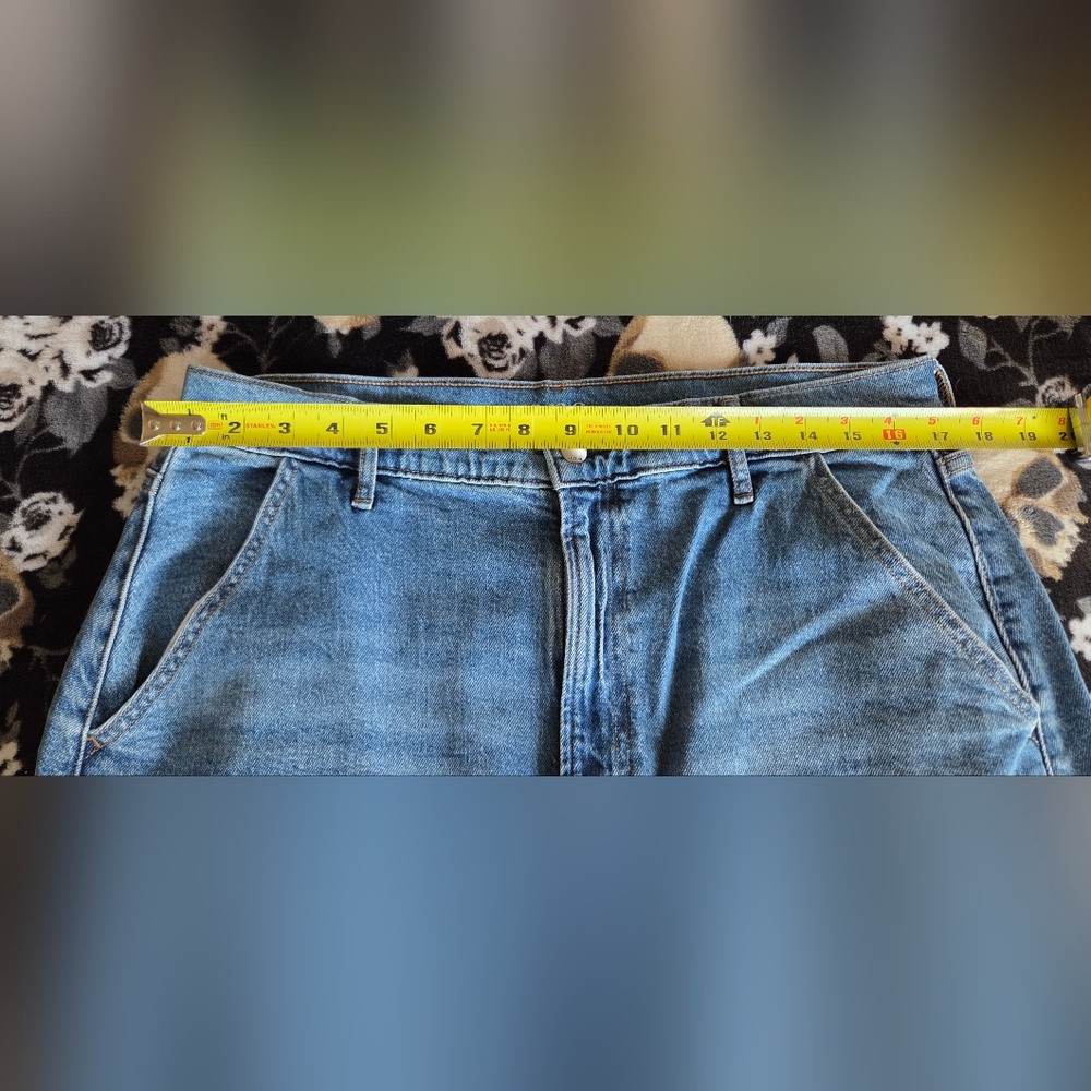 a.n.a Blue High-Rise Denim Skirt - Picture 6 of 8